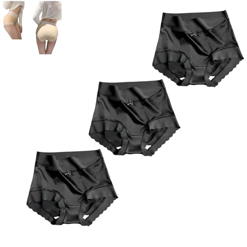 Slips taille haute en soie glacée parfaits pour le bureau et les longues journées actives