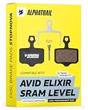 Alphatrail Pastiglie freno per SRAM Level T TL & Avid Elixir | Elixir 1 3 5 7 9 DB1 DB3 DB5 | frenata silenziosa & mordente controllato | pastiglie organiche bici E-Bike | StopNova