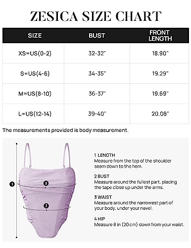 Zesica Women's Sexy Bustier Crop Top Spaghetti Straps Backless Y2K Club Party Cami Corset Tops #TOP5