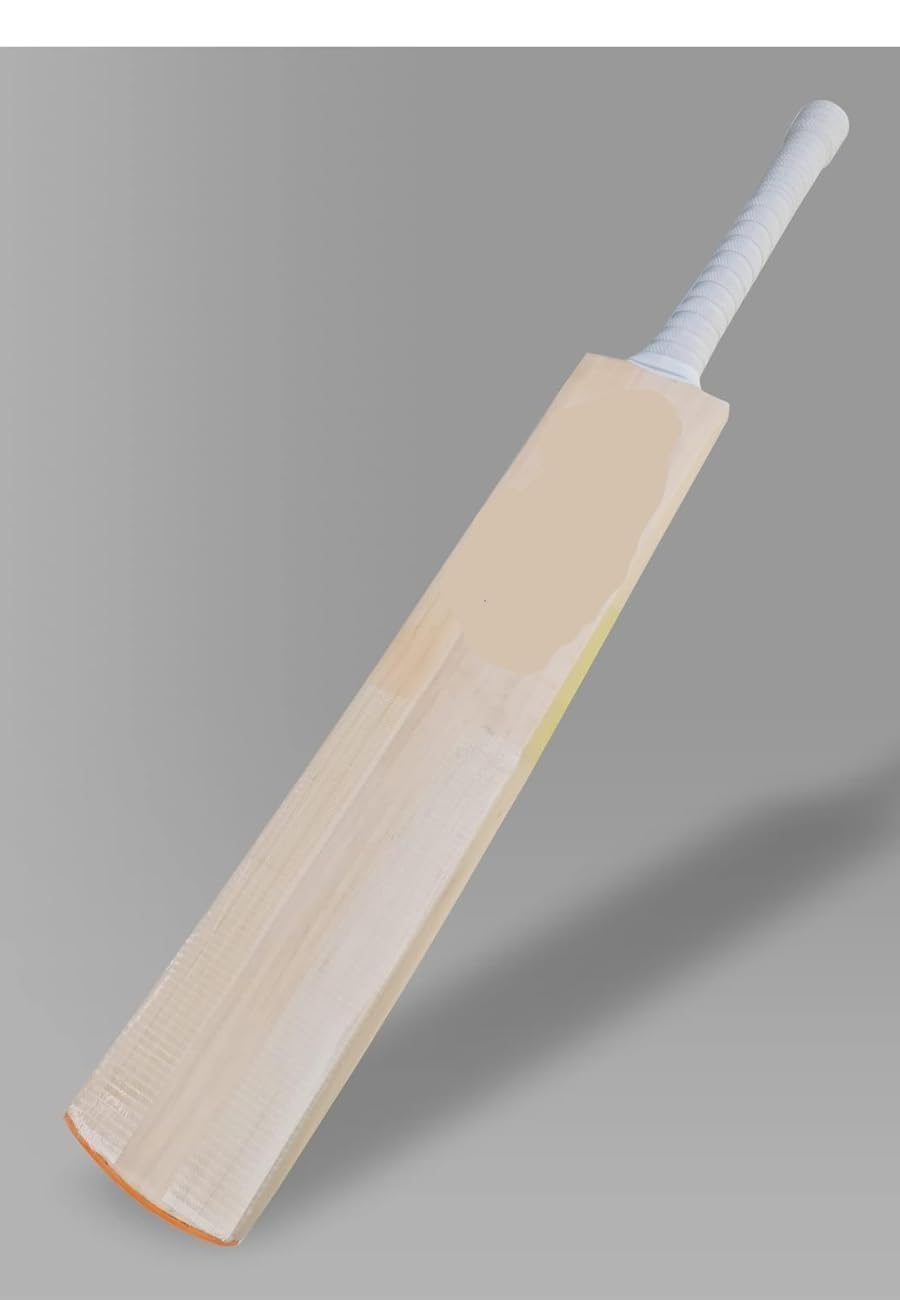 VB Sports Lightweight Kashmir Willow Cricket Bat for Tennis & Rubber Balls, Scoop Design Handle, Durable & Cheap for Kids & Adults (Pack of 1)-image-8