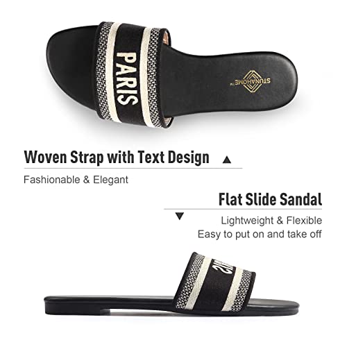 STUNAHOME Summer Flat Sandals for Women Fashion slide Sandals Womens4