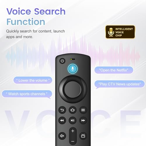 Image of Replacement Voice Remote Control Fit for All Fire Smart TV Cube, Firestick 4K /4K Max (1st /2nd Gen), Stick (2nd /3rd Gen) /Lite /HD, Smart TV 3rd Gen, for Hisense TCL Insignia TVs