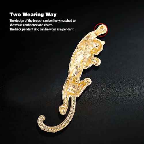Image of Animal Brooch for Men Vintage Metal Wildlife Lapel Pin Suit Jacket Badge Fashion Accessories for Men