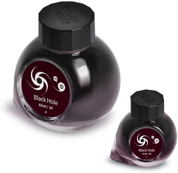 Colorverse Ink - Astrophysics - Black Hole (65ml & 15ml) Fountain Pen Ink