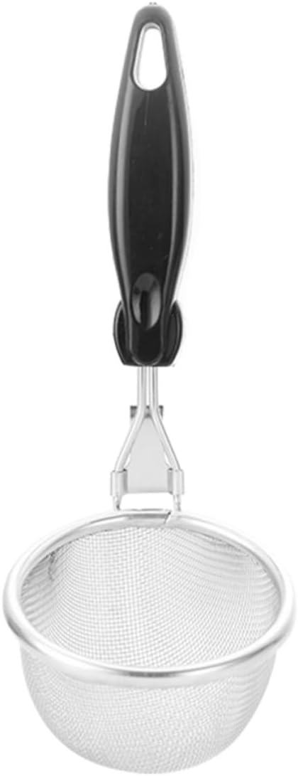 Kitchen Filter Spoon and Hanging Ring Stainless Steel with Long Handle