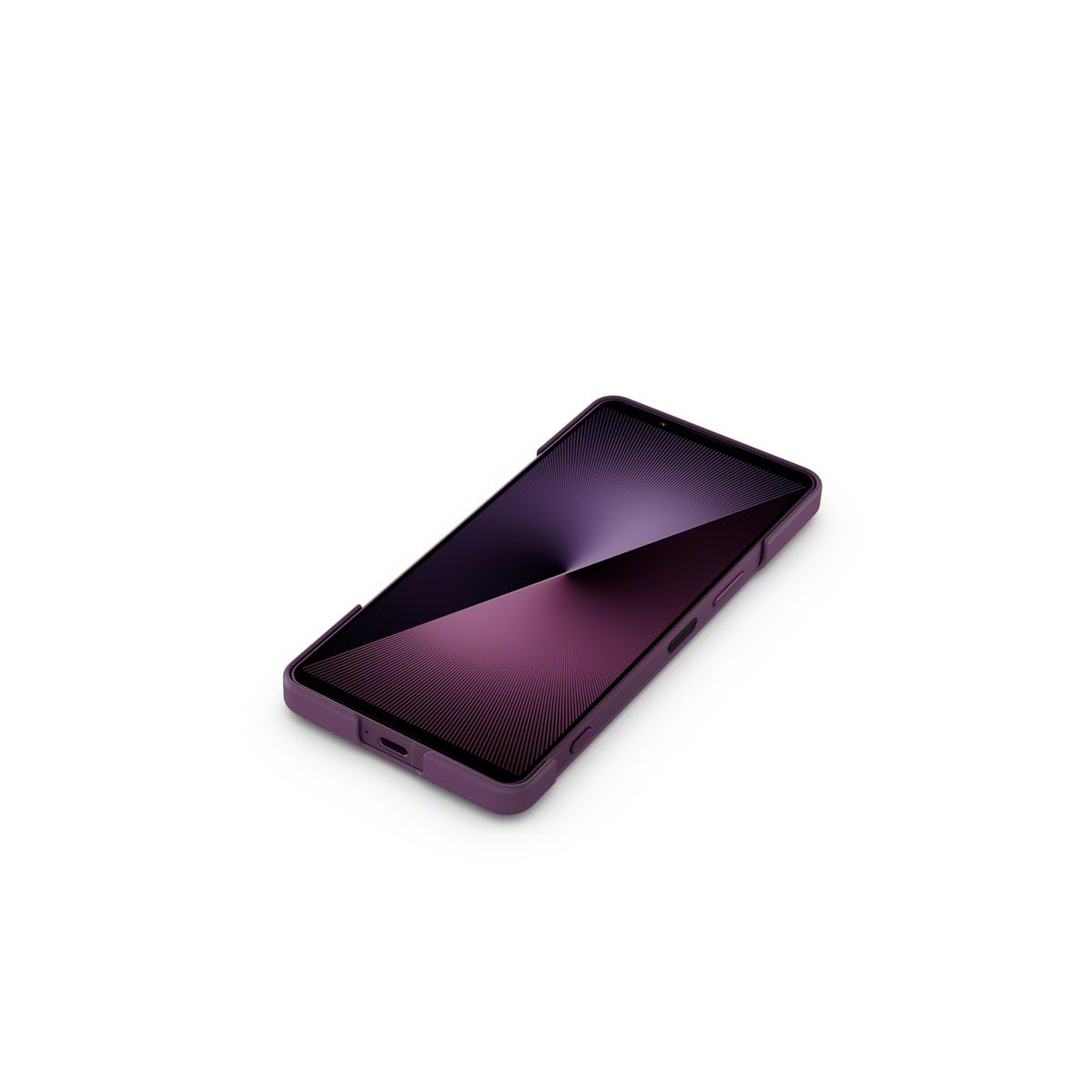 Sony Stylowa osłona z podpórką do smartfonu Xperia 1 VII | Pasek zapobiegający | Uniwersalna podpórka i nowy pasek z pierścieniem z myślą o wygodzie i lepszej ochronie, Ciemnoróżowy