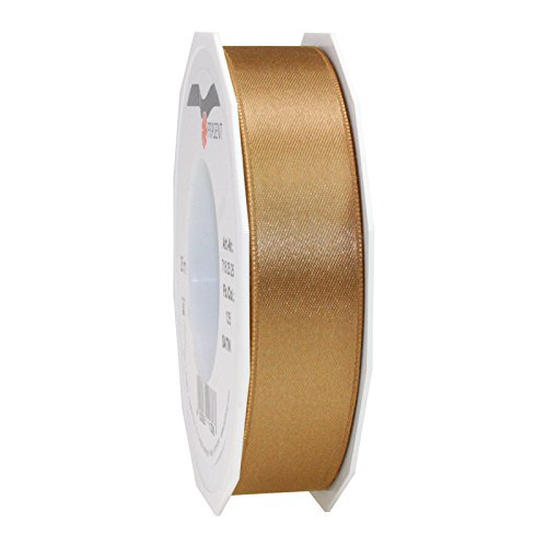 Image of Prasent Satin Ribbon, Gold, 25 mm-25 m