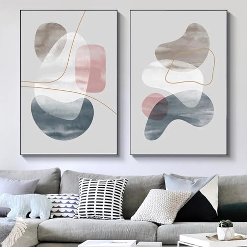 Peinture sur toile abstraite nordique XINBAO 80x120cm pour salon