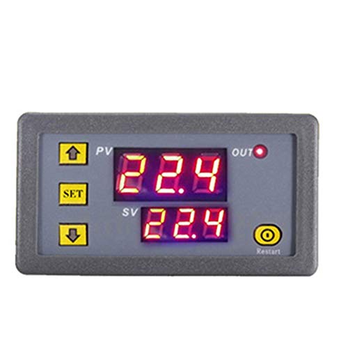 Temperaturregler W3230 Dual-LED-Thermostat, digitaler Temperaturregler, Temperaturmessgerät, Kühler