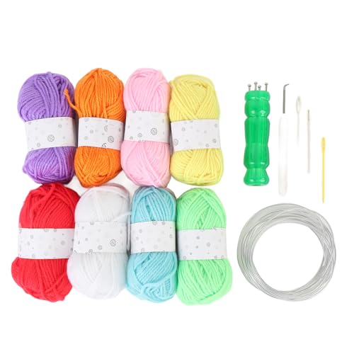 Kit de tricô Francês, Design Amigável, Uso Versátil, para Todos Os Níveis de Habilidade, 8 Fios de A