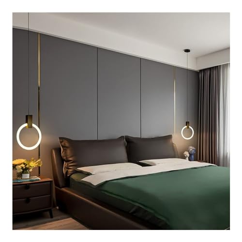 Suspension industrielle cercle LED 20cm pour éclairage de bar et table à manger - 7