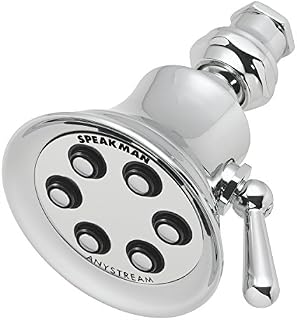 Speakman Retro S-2254 Shower Head, 2.5 GPM, Polished Chrome