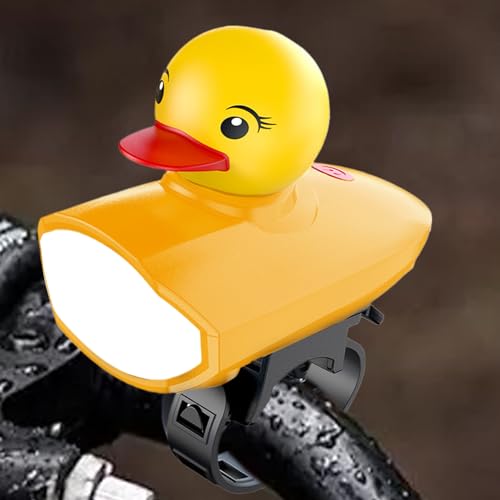 Luz y cuerno para bicicleta recargable con campana de pato 3