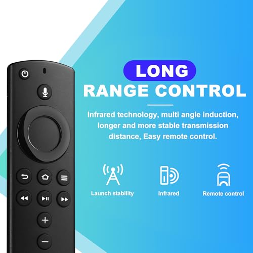 Image of TV Remote Control Compatible with Smart Fire Smart TV Stick Lite - Replacement Firestick for Stick 4K /Stick(2nd Gen) /Cube with Voice Control, Not for Hisense /TCL Smart TV