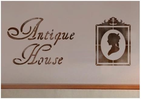 Template Antique House – Large Size – Airbrush Stencils Reusable Wall Stencils for Painting