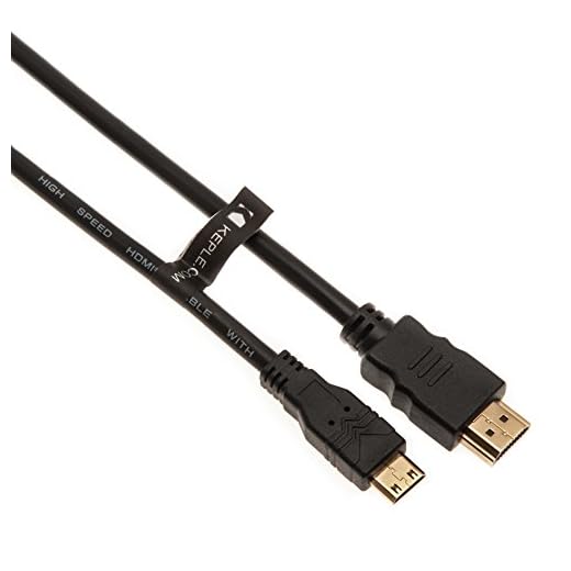 Keple Hochgeschwindigkeits Mini HDMI Kabel Mini-HDMI-zu-HDMI-Kabel Anschluss Kompatibel mit Canon | Medion | Nikon | Olympus | Sony (1m / 3.3ft)