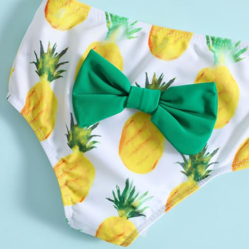 Image of Baby Bucket Girls Stylish Two-Piece Swimsuit| Baby Girl Bikini Swimsuit with Headband