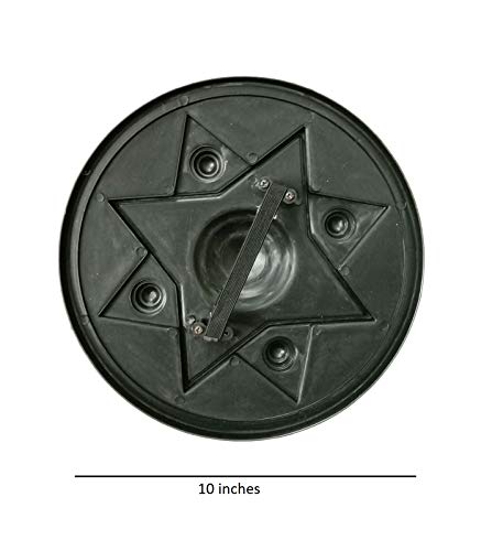 Image of BookMyCostume Antique War Shield Dhaal Single Piece Kids Adults Fancy Dress Costume Accessory - Silver