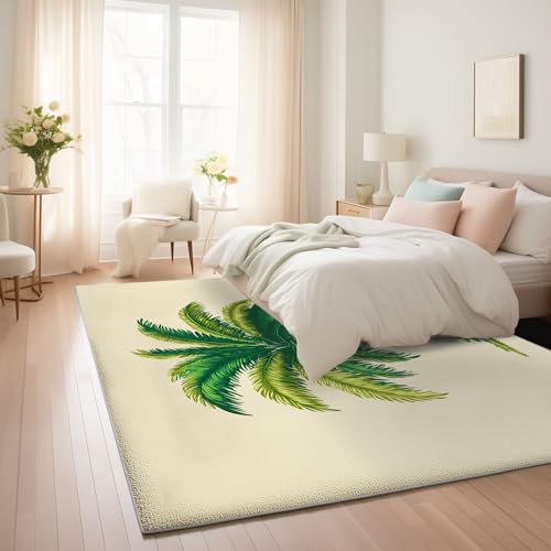 Tapis salon beige 120x170cm minimaliste lavable en machine - 4