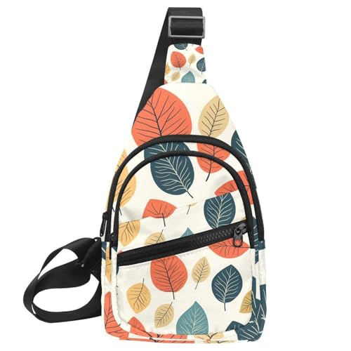 Mochila bandolera para hombre compacta multicolor con estampado original de pitaya