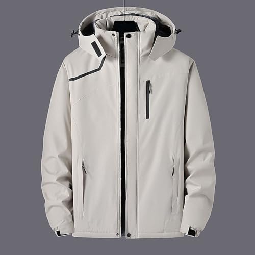 Chaqueta de esquí de montaña para hombre impermeable con forro polar 5
