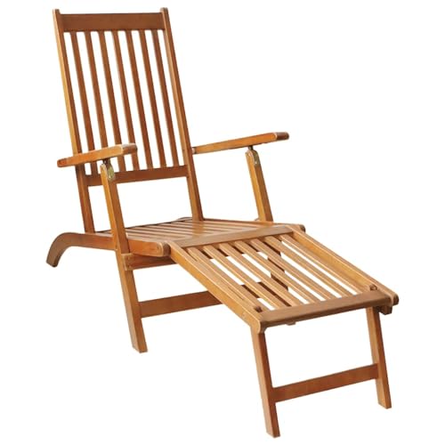 vidaXL Wooden Deck Chair