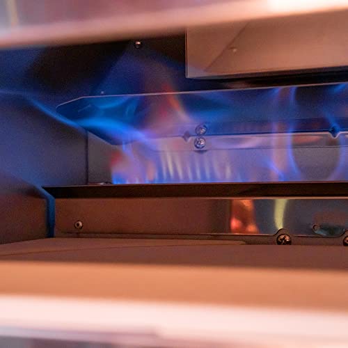 Nexgrill 820-0084B 12 In. Stainless Steel Tabletop Propane Gas Outdoor Pizza Oven, 15.63" H X 21.26" W X 20.47" D, Silver #TOP5