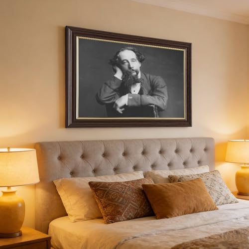 Impression toile Charles Dickens mur vide solution déco cadre 20x30 cm - 4