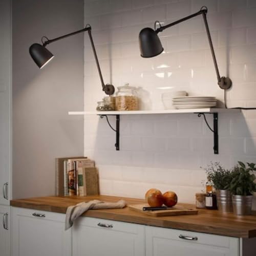 Image of Ikea SKURUP Work /wall lamp, Black