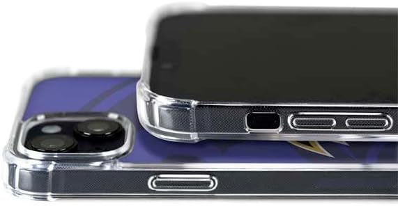 Skinit Phone Case Compatible with MagSafe iPhone 14 - Officially Licensed NFL Baltimore Ravens Double Vision Design