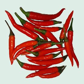 Fresh Red Bird's Eye Chilli by Oluzon - 500g
