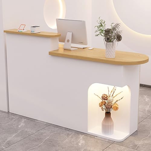 Slish - Escritorio reclinable de 80 cm con cerradura, ideal para salón, oficina y sala de espera, diseño funcional para mejorar la apariencia nizat y profesional