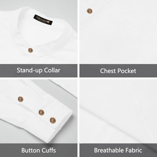 Image of Vida Loca Men Full Sleeve Solid Cotton Blend Straight Slim Fit Kurta Shirt for Men's.