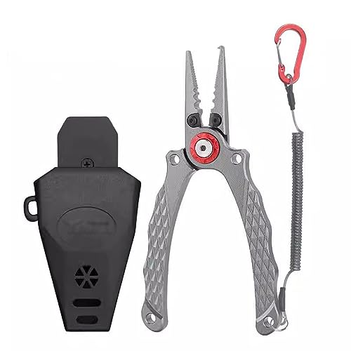 Pinza de Pesca de Aluminio de aviación con kit de aparejos y funda de protección