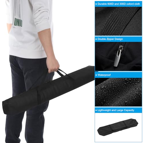 Sac de rangement pour chaise pliante avec grande fermeture éclair et sangle