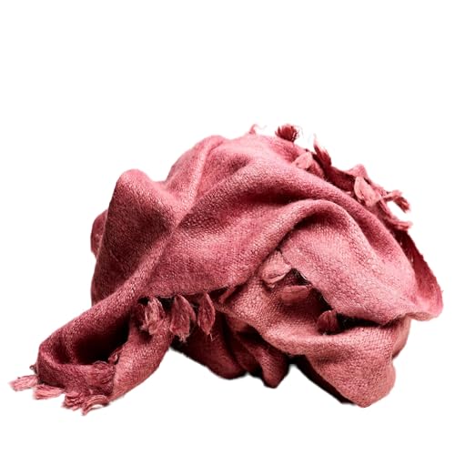 Foulard en soie femme idée cadeau étole rose artisanale élégante