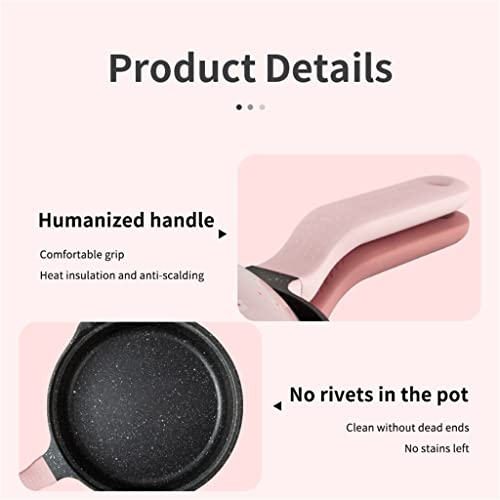 Poêle induction 18cm avec couvercle antiadhésif pour cuisiner sans gras