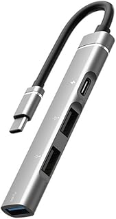 4 In 1 USB C Hub USB C Splitter USB C To USB2.0/USB3.0/PD Multiport Adapter For Laptop Cellphone Tablet Accessories Type C To USB3.0 Hub Type C Hub With 4 USB Ports Type C Hub For Laptops And Desktops