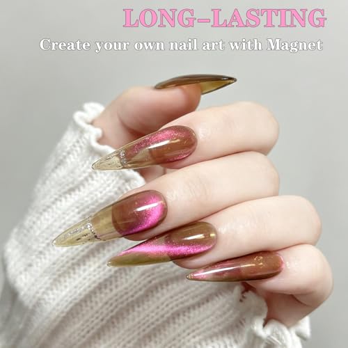 Esmalte Gel Magnético Ojos de Gato 15ML Gold Rose miniatura 6