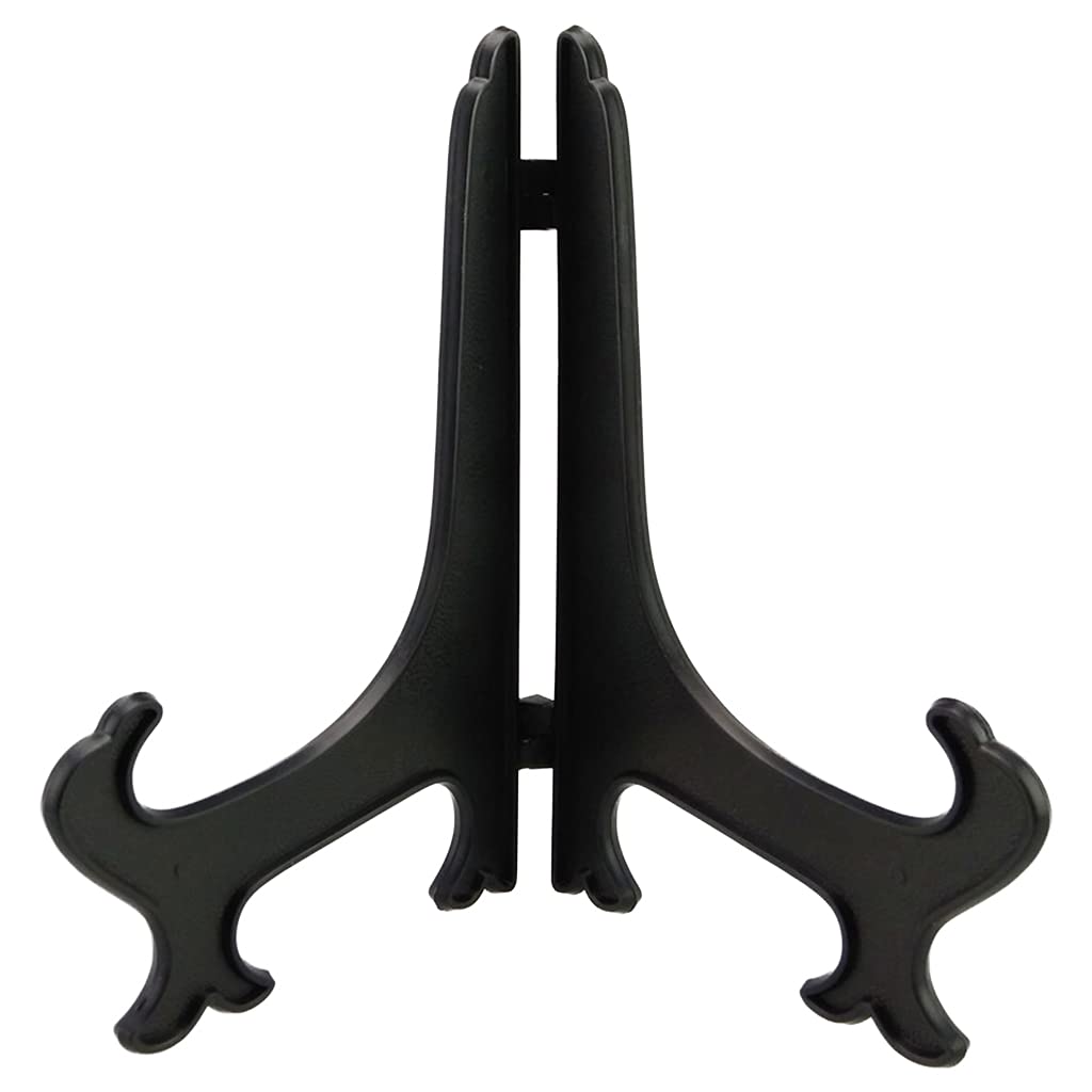 EXCBIOZ 2/2.5/3/4/5 Inch Black Plate Bowl Storage Display Stand Picture Frame Photo Collectibles Holder