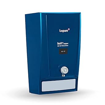 Livpure LIV-BOLT+COPPER(RO+UF+MIN) Water Purifier, 7 Liter