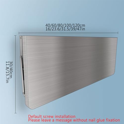 Table pliante murale en inox 304 compacte de 40x30 cm pour cuisine - 3