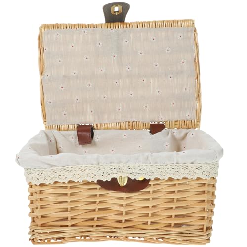 Panier de rangement tissé extra large Alasum boîte coton et lin couvercle pour vêtements