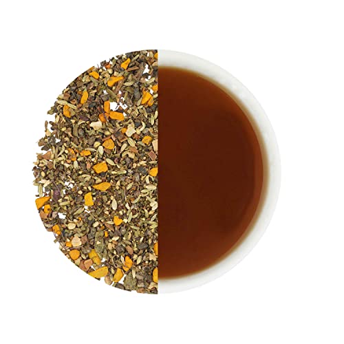 Teanourish Turmeric Amla Tulsi Herbal Tea| Caffeine-Free Tisane | India's Superfood Turmeric, Amla & Tulsi | Aids Digestion, Improves Hair, Supports Immunity | 100% Natural Ingredients (3.53Oz/100Gms) #TOP4