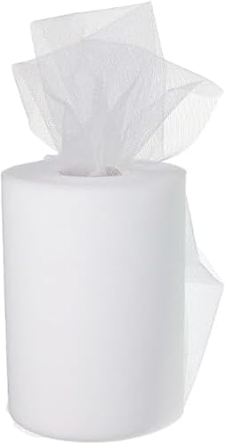 Rollo de tul de 15 cm x 91 metros (6 pulgadas x 100 yardas) para decoración.