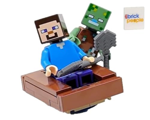 LEGO Minecraft: Steve with Drowned Zombie Minifigures
