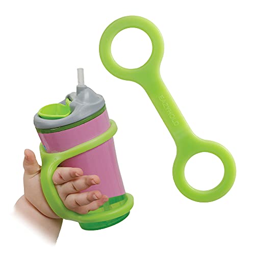 Image of EazyHold Easy Grip Baby Sippy Cup Holder, 360 Transition Trainer Cup Alternative, Infant, Child, Silicone Pediatric Adaptive Aid Band for Limited Hand Mobility, Cerebral Palsy - One Piece