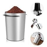 ☕KAFFEEDOSIERBECHER 58 mm: Perfekt für 58 mm Siebträger. Der aus Edelstahl angebrachte äußere Ring sorgte für ein einfaches und stabiles Aufsetzen des Dosing Cups Siebträgern in der Standardgröße 58 mm. Der Dosierbecher ist ein perfektes Ersatzteil für eine Espressomaschine.