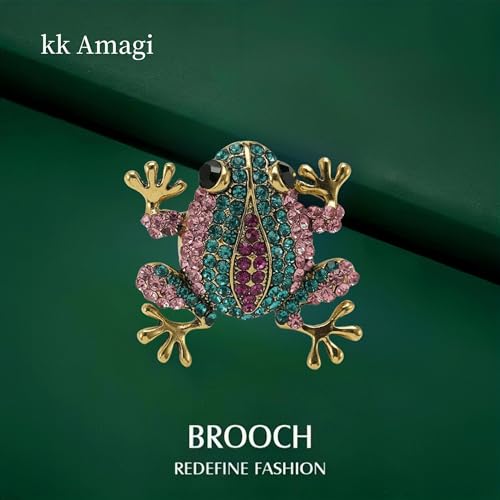 Image of Cute Frog Brooch and Pins for Women Men Lucky Brooches Gift