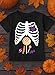 Tstars Ribcage Skeleton Candy Shirt Funny Xray Halloween Shirts for Toddler and Youth Kids 5/6 Black
